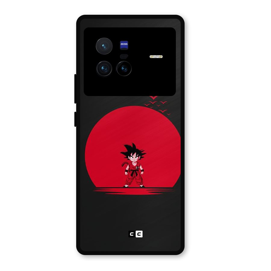 Goku Kid Art Metal Back Case for Vivo X80
