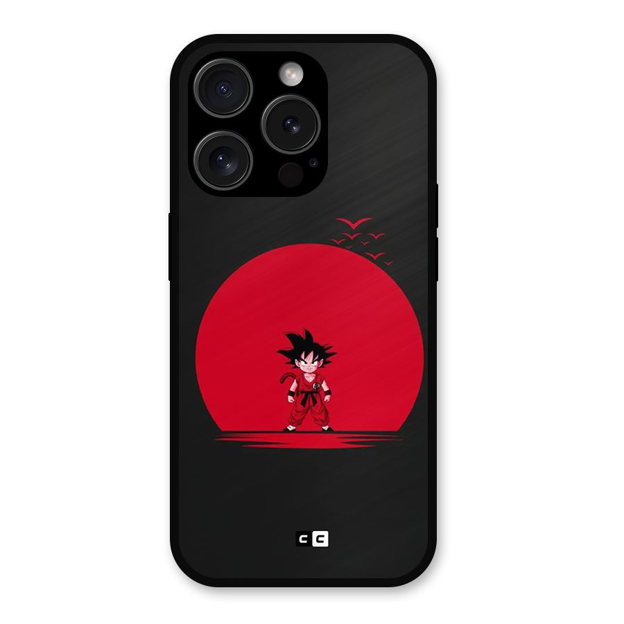 Goku Kid Art Metal Back Case for iPhone 15 Pro