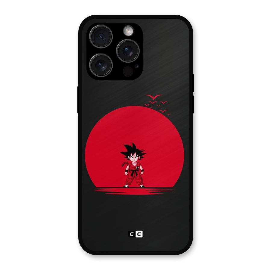 Goku Kid Art Metal Back Case for iPhone 15 Pro Max