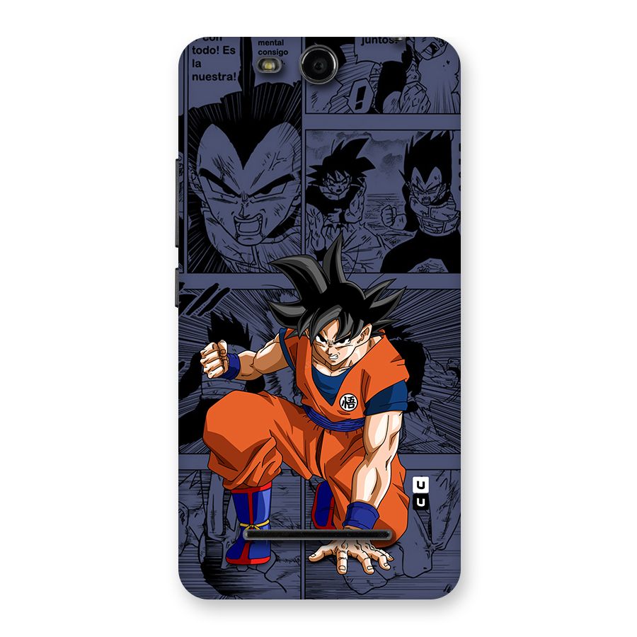 Goku Manga Art Back Case for Canvas Juice 3 Q392