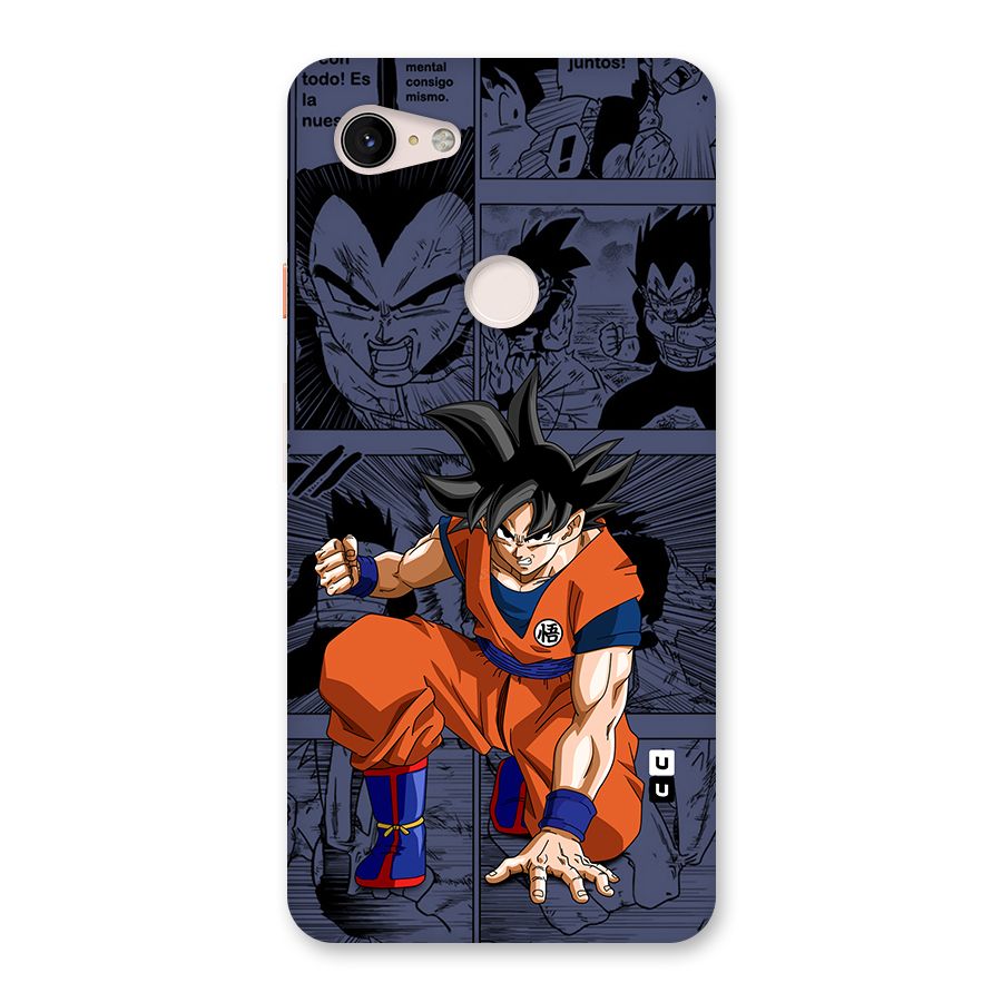 Goku Manga Art Back Case for Google Pixel 3 XL