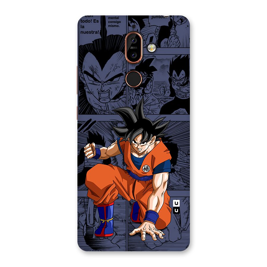 Goku Manga Art Back Case for Nokia 7 Plus