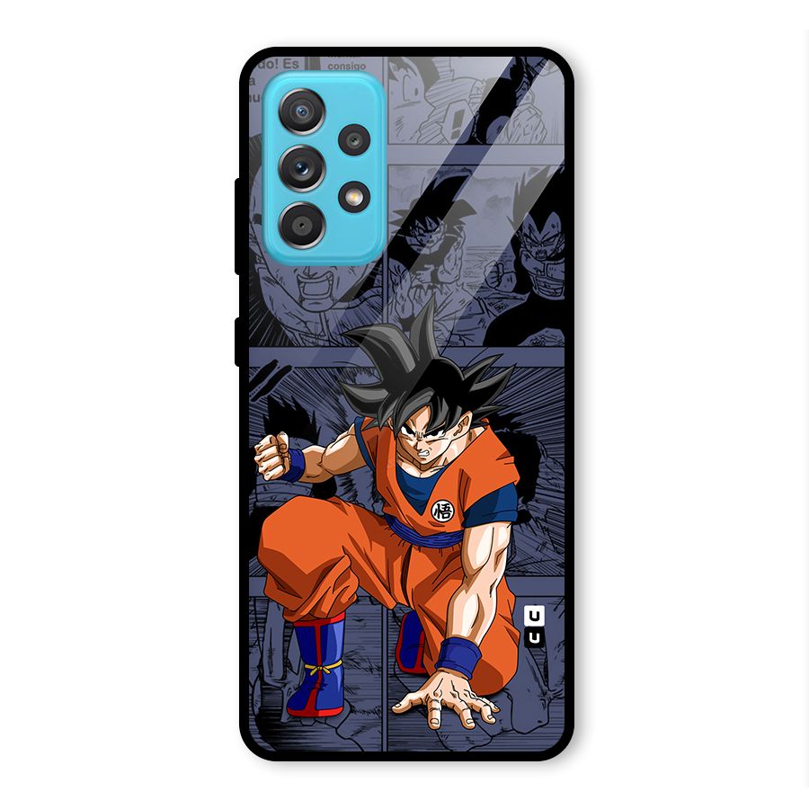 Goku Manga Art Glass Back Case for Galaxy A52