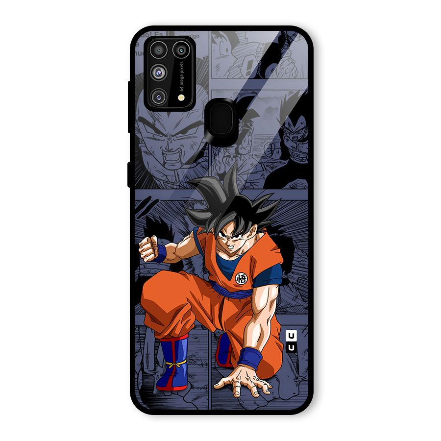Goku Manga Art Glass Back Case for Galaxy M31