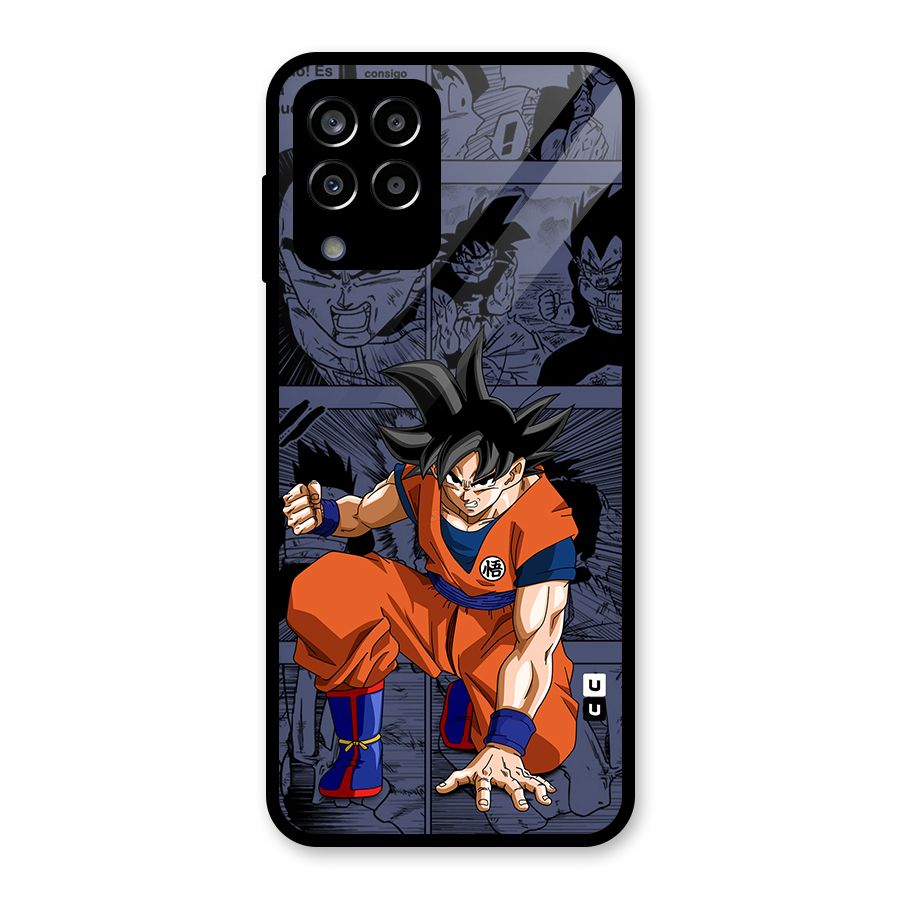 Goku Manga Art Glass Back Case for Galaxy M33
