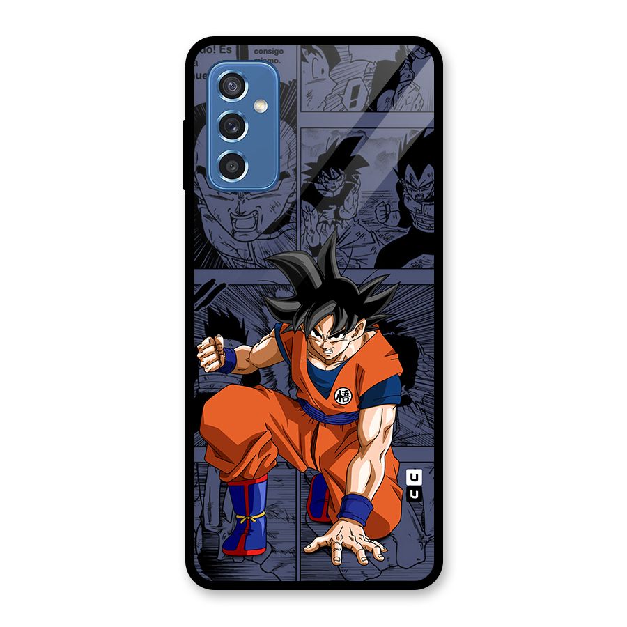 Goku Manga Art Glass Back Case for Galaxy M52 5G
