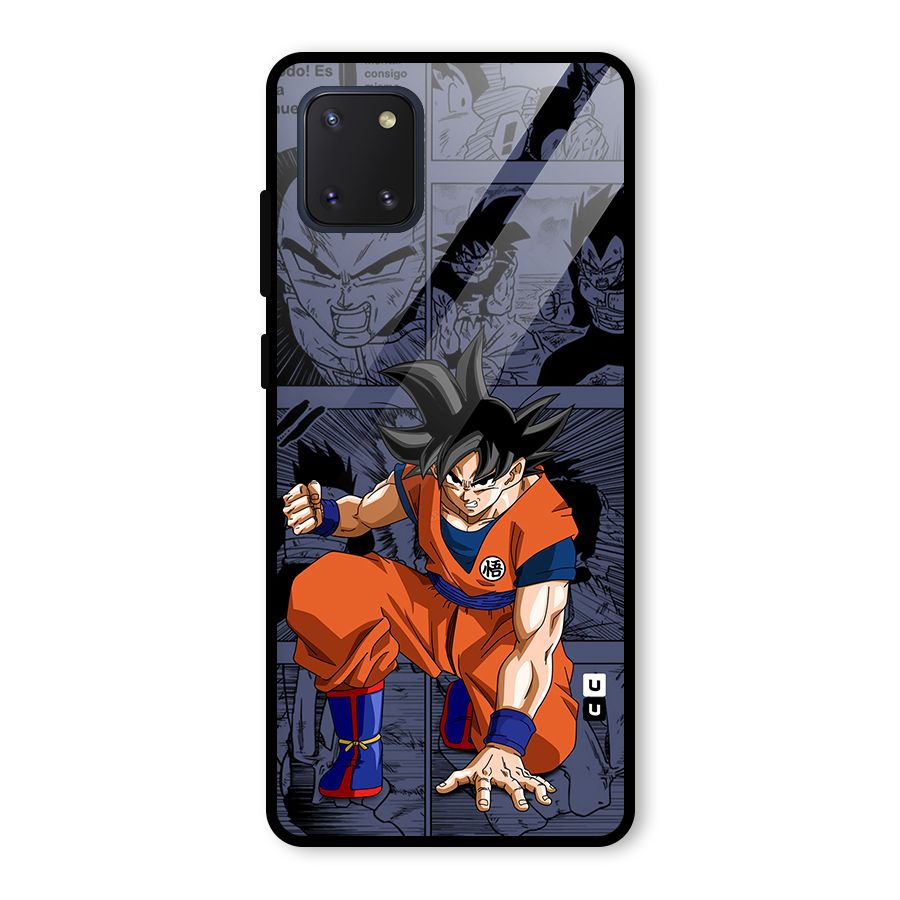 Goku Manga Art Glass Back Case for Galaxy Note 10 Lite