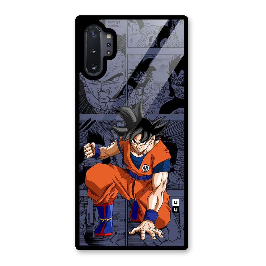 Goku Manga Art Glass Back Case for Galaxy Note 10 Plus
