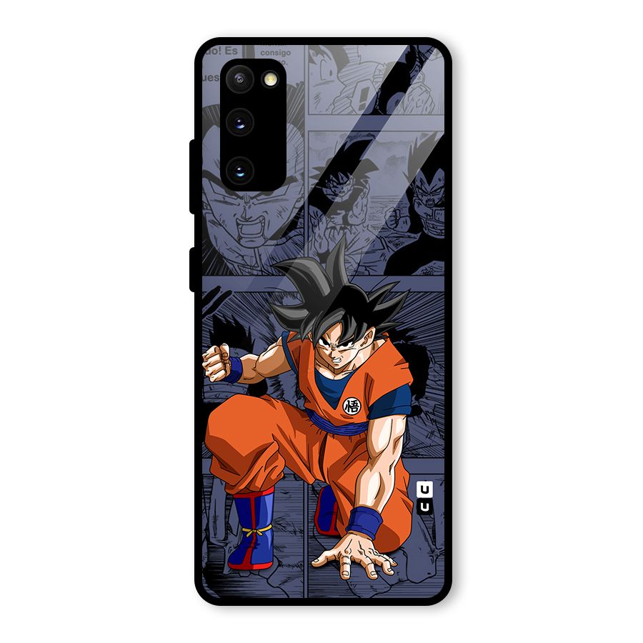 Goku Manga Art Glass Back Case for Galaxy S20 FE 5G