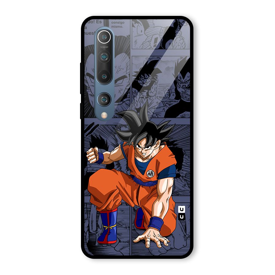 Goku Manga Art Glass Back Case for Mi 10