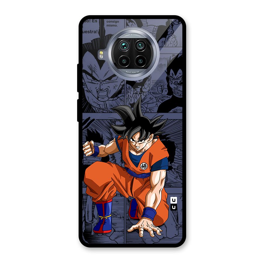 Goku Manga Art Glass Back Case for Mi 10i