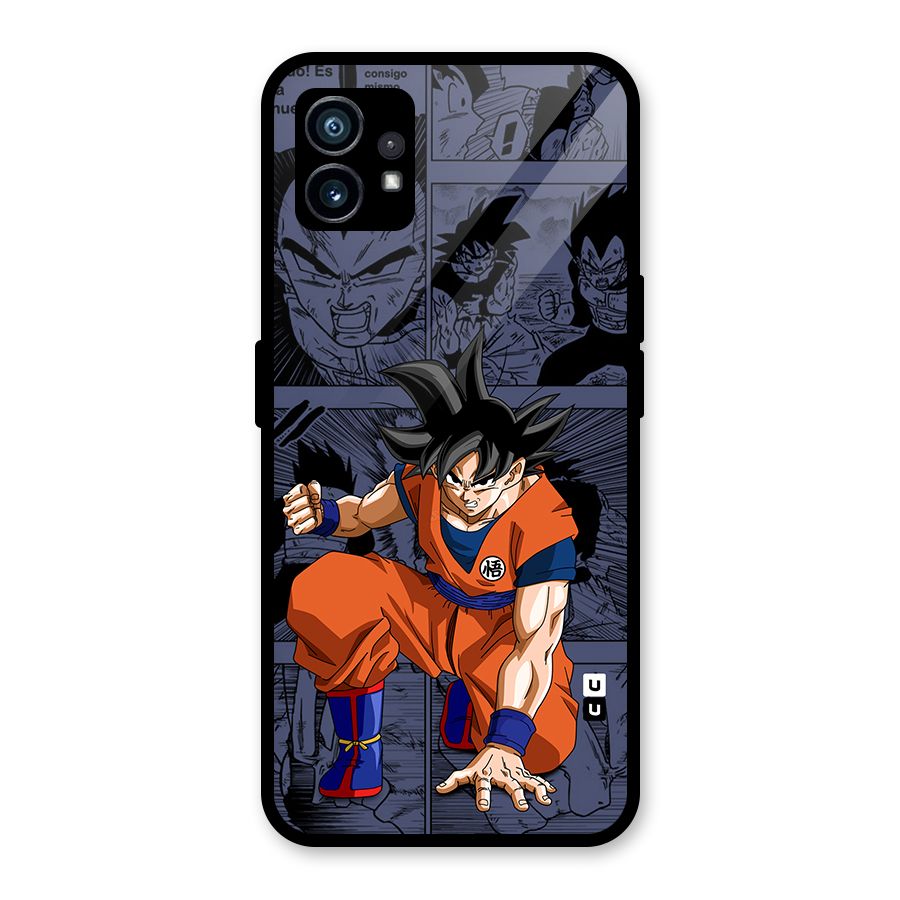 Goku Manga Art Glass Back Case for Nothing Phone 1