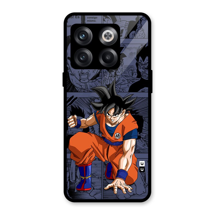 Goku Manga Art Glass Back Case for OnePlus 10T