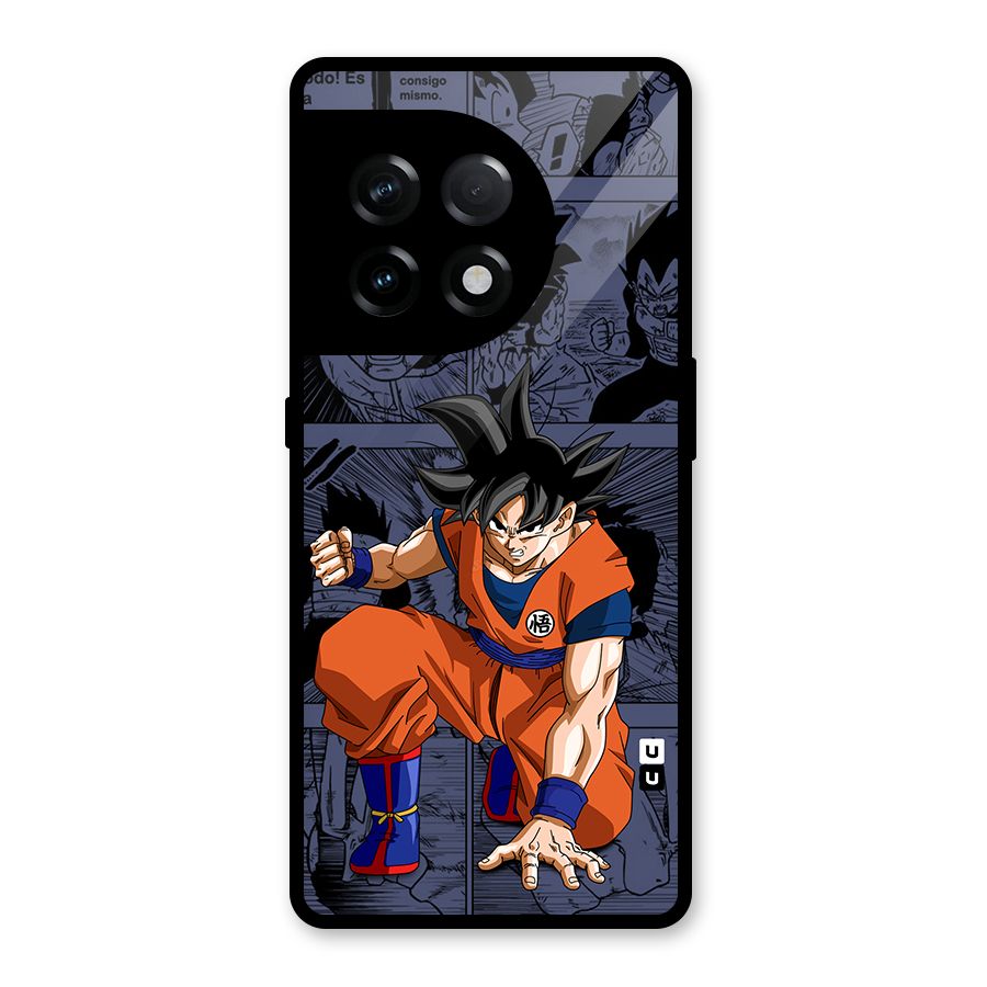 Goku Manga Art Glass Back Case for OnePlus 11R