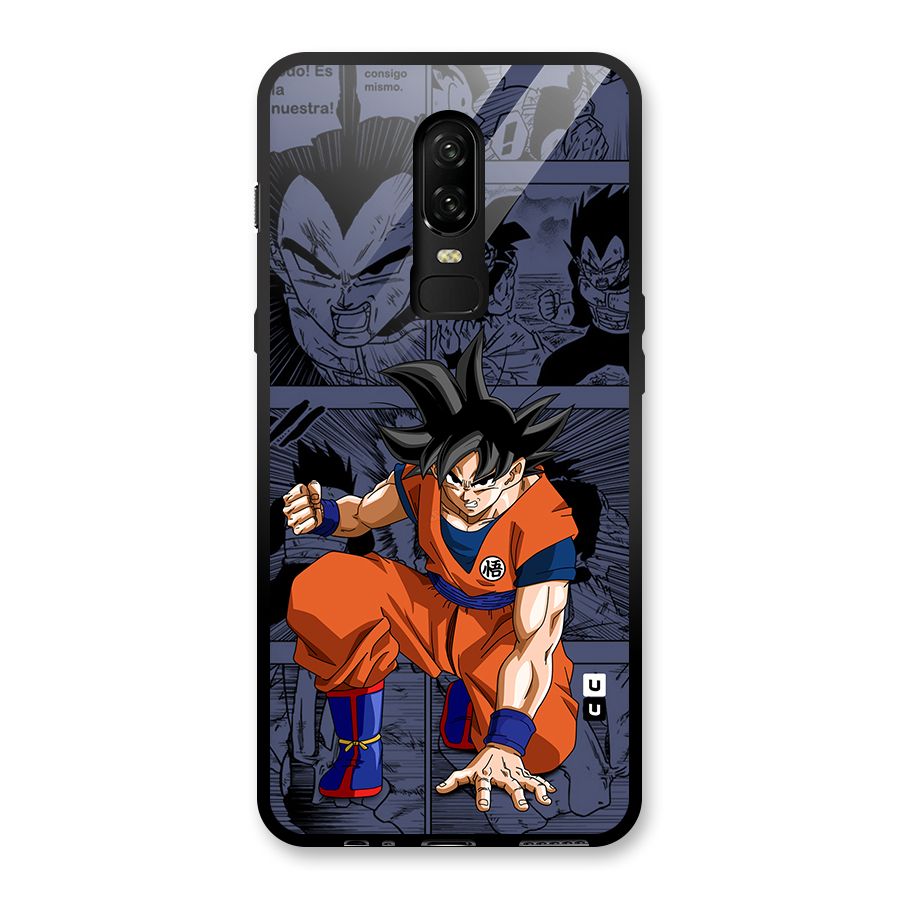 Goku Manga Art Glass Back Case for OnePlus 6
