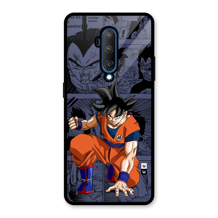 Goku Manga Art Glass Back Case for OnePlus 7T Pro