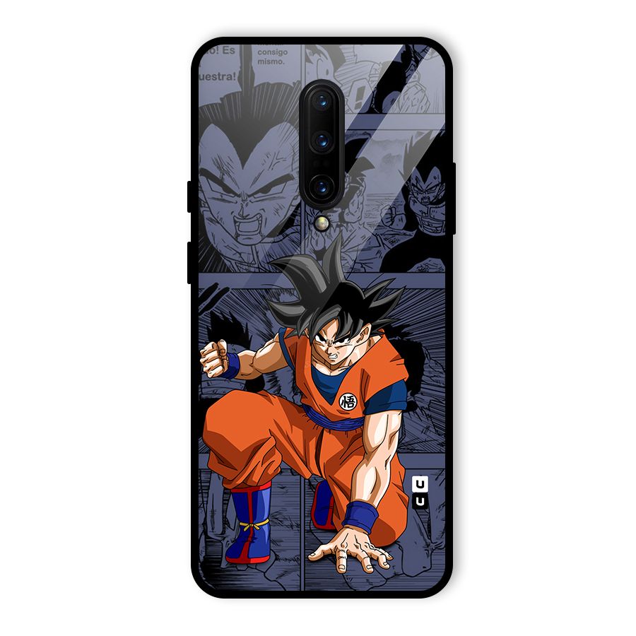 Goku Manga Art Glass Back Case for OnePlus 7 Pro