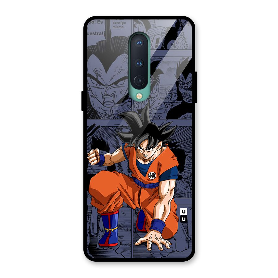 Goku Manga Art Glass Back Case for OnePlus 8