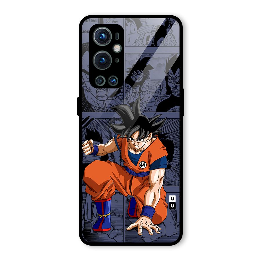 Goku Manga Art Glass Back Case for OnePlus 9 Pro