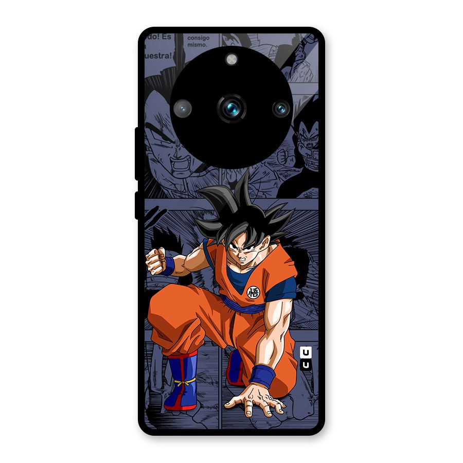 Goku Manga Art Glass Back Case for Realme 11 Pro Plus