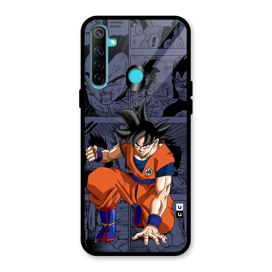 Goku Manga Art Glass Back Case for Realme 5