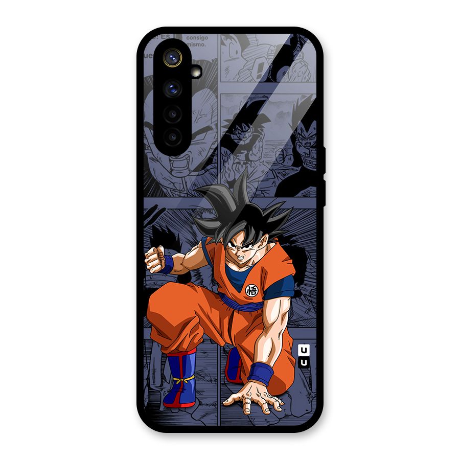 Goku Manga Art Glass Back Case for Realme 6