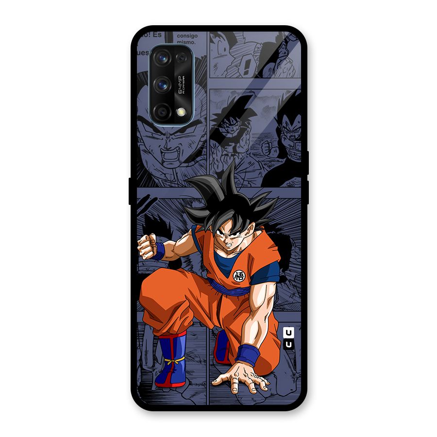 Goku Manga Art Glass Back Case for Realme 7 Pro