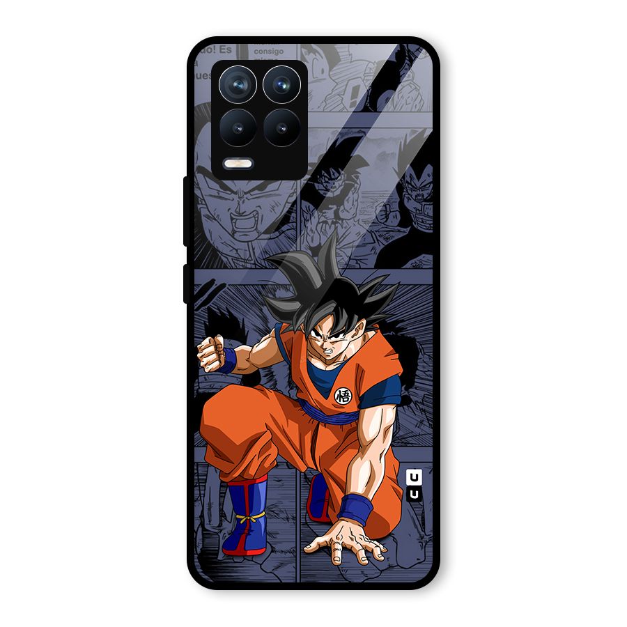 Goku Manga Art Glass Back Case for Realme 8