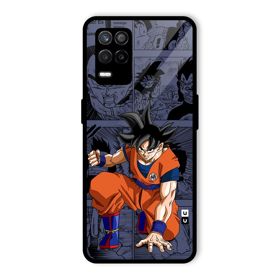 Goku Manga Art Glass Back Case for Realme 8s 5G