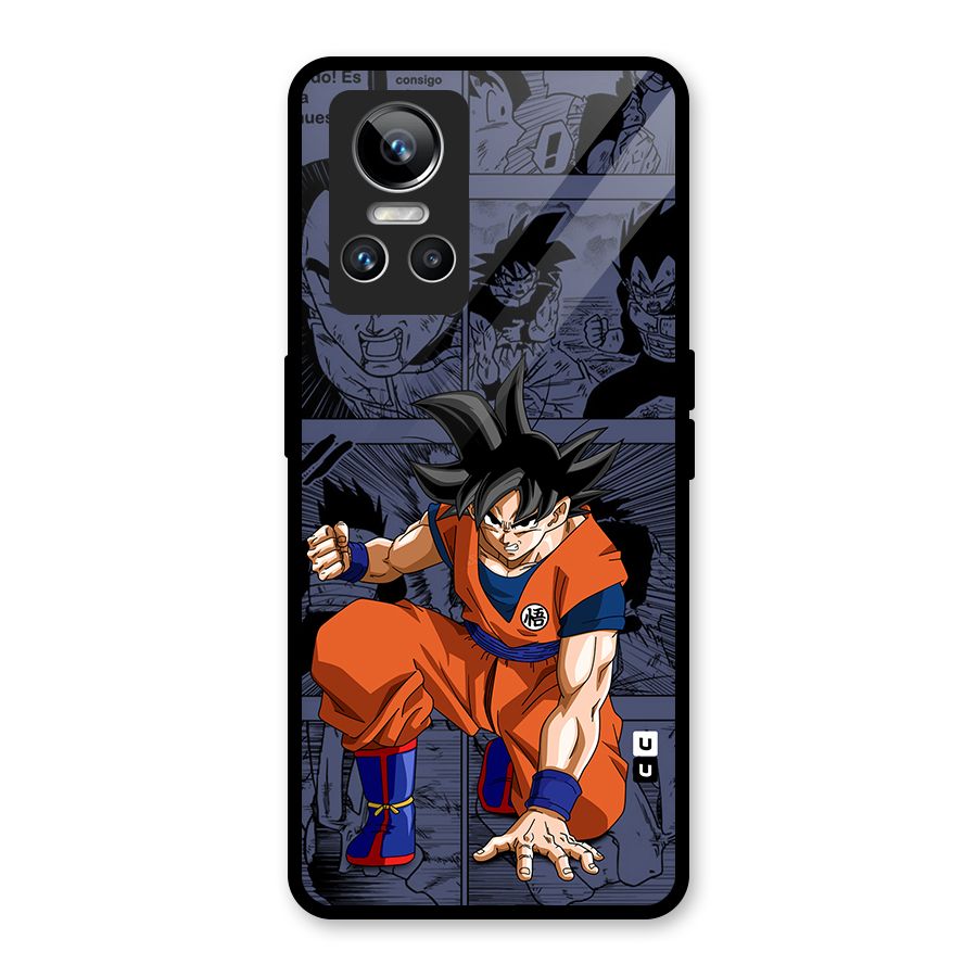 Goku Manga Art Glass Back Case for Realme GT Neo 3
