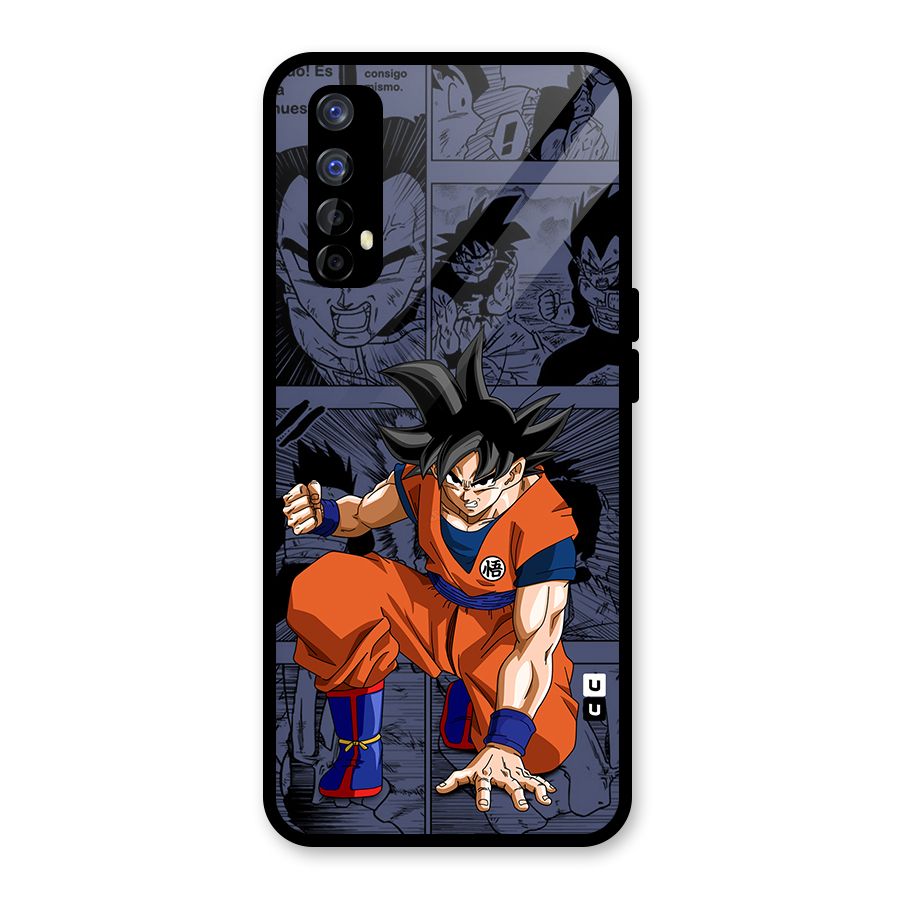 Goku Manga Art Glass Back Case for Realme Narzo 20 Pro