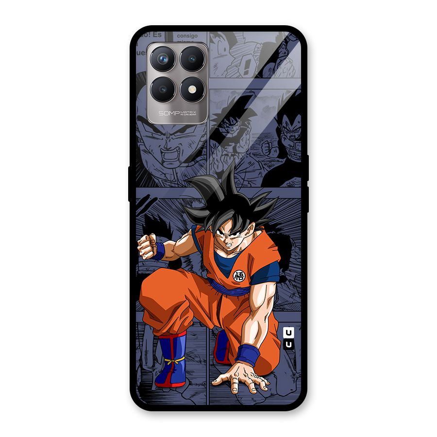Goku Manga Art Glass Back Case for Realme Narzo 50