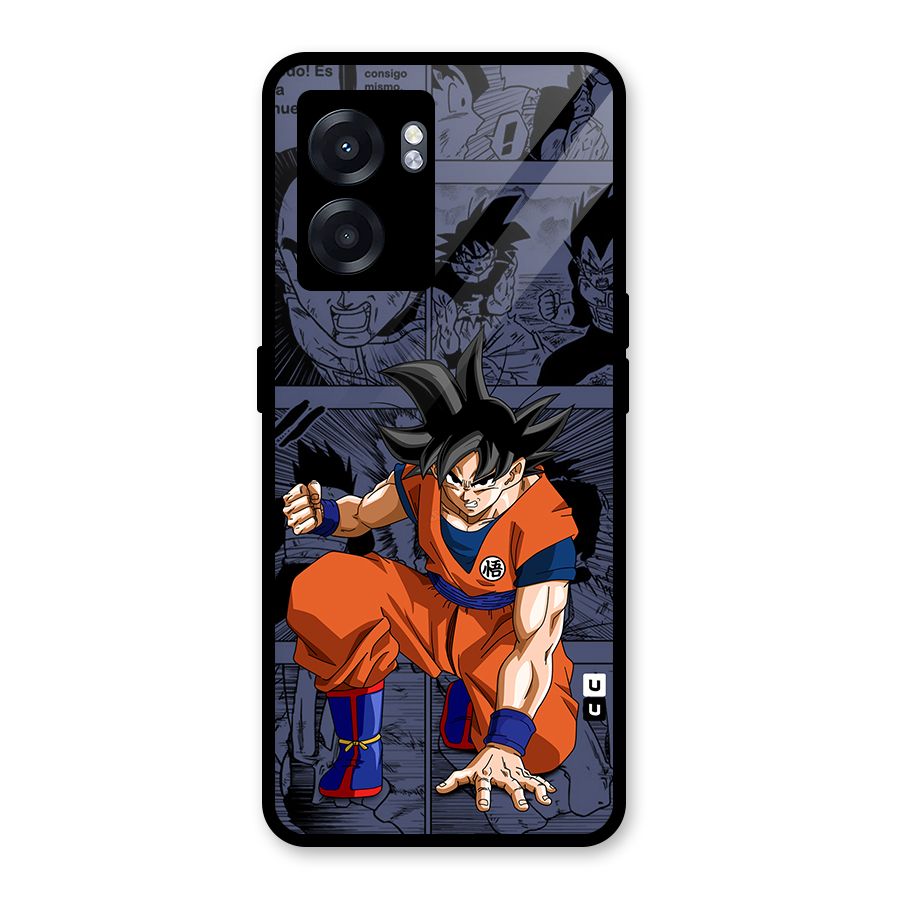 Goku Manga Art Glass Back Case for Realme Narzo 50 5G