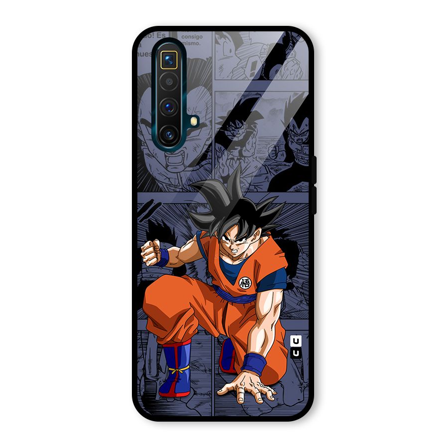 Goku Manga Art Glass Back Case for Realme X3