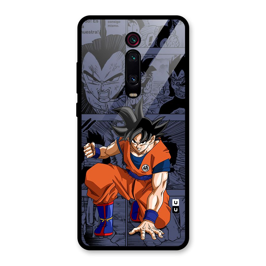 Goku Manga Art Glass Back Case for Redmi K20