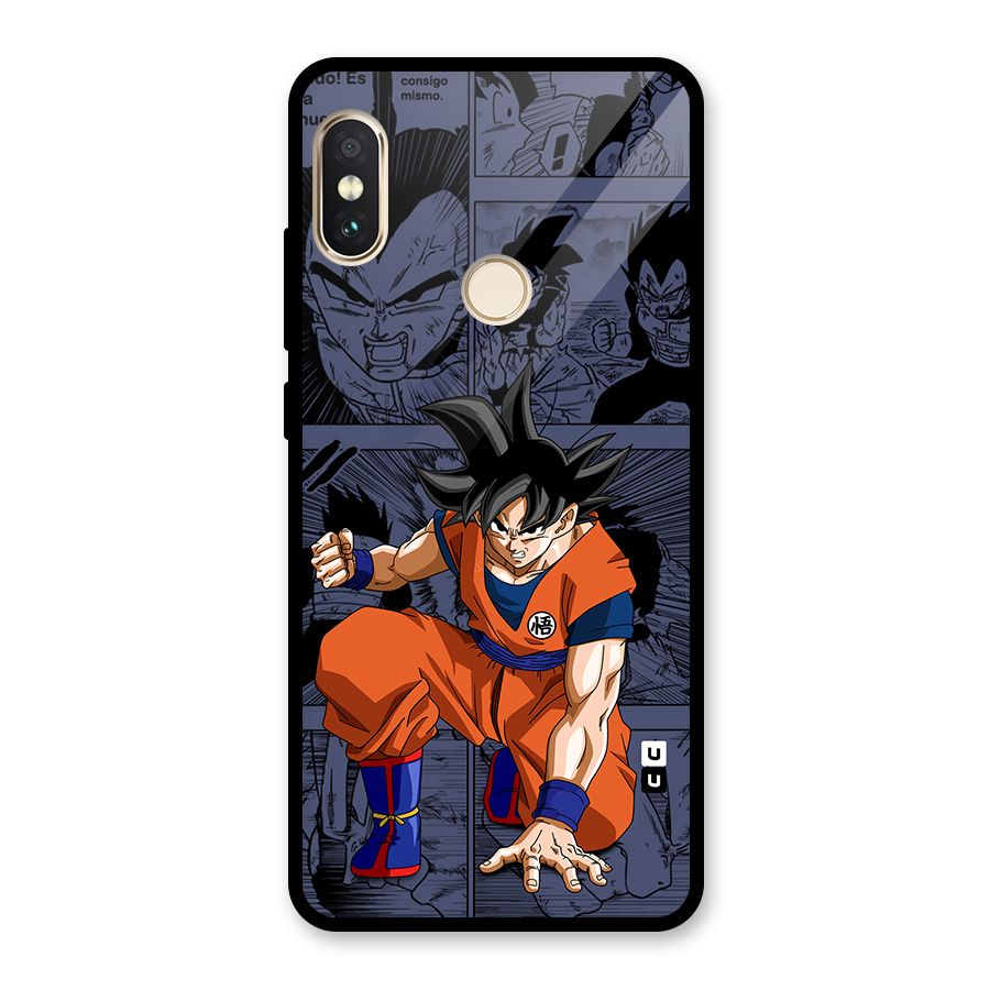 Goku Manga Art Glass Back Case for Redmi Note 5 Pro