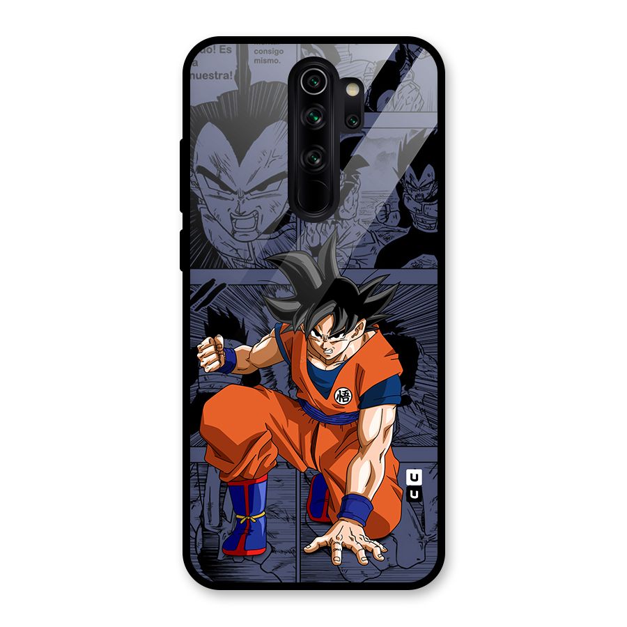 Goku Manga Art Glass Back Case for Redmi Note 8 Pro