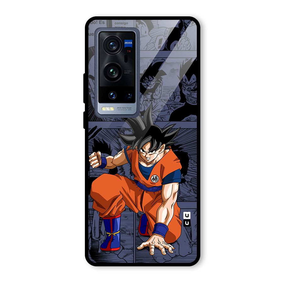 Goku Manga Art Glass Back Case for Vivo X60 Pro Plus