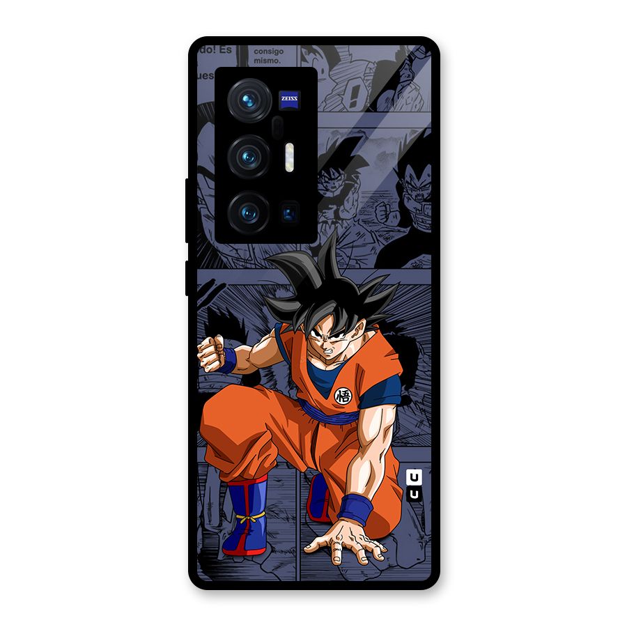 Goku Manga Art Glass Back Case for Vivo X70 Pro Plus