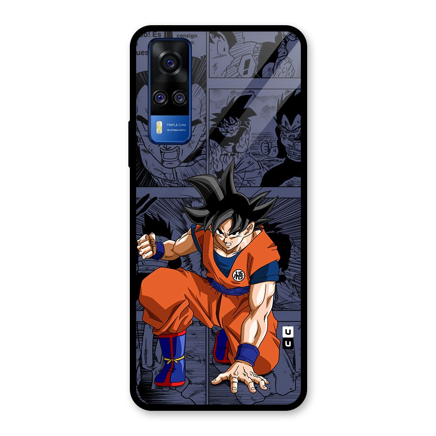 Goku Manga Art Glass Back Case for Vivo Y31
