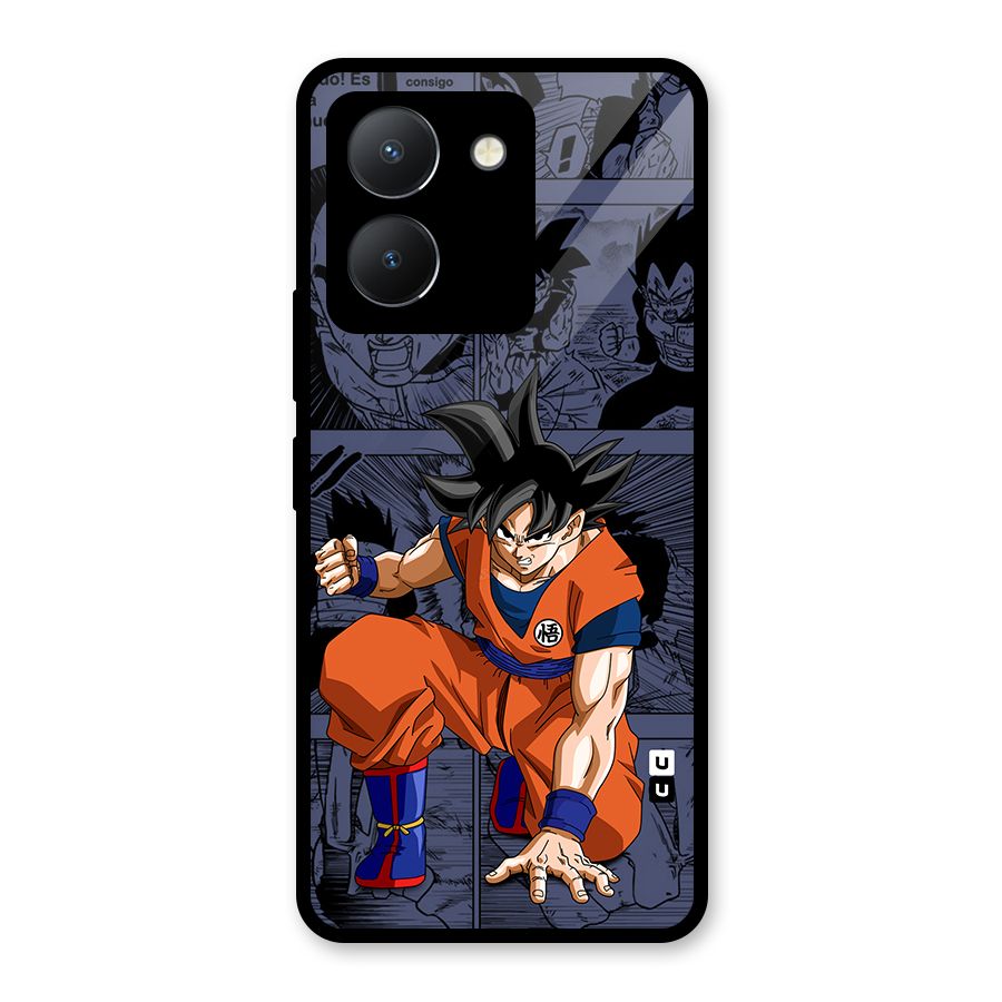 Goku Manga Art Glass Back Case for Vivo Y36