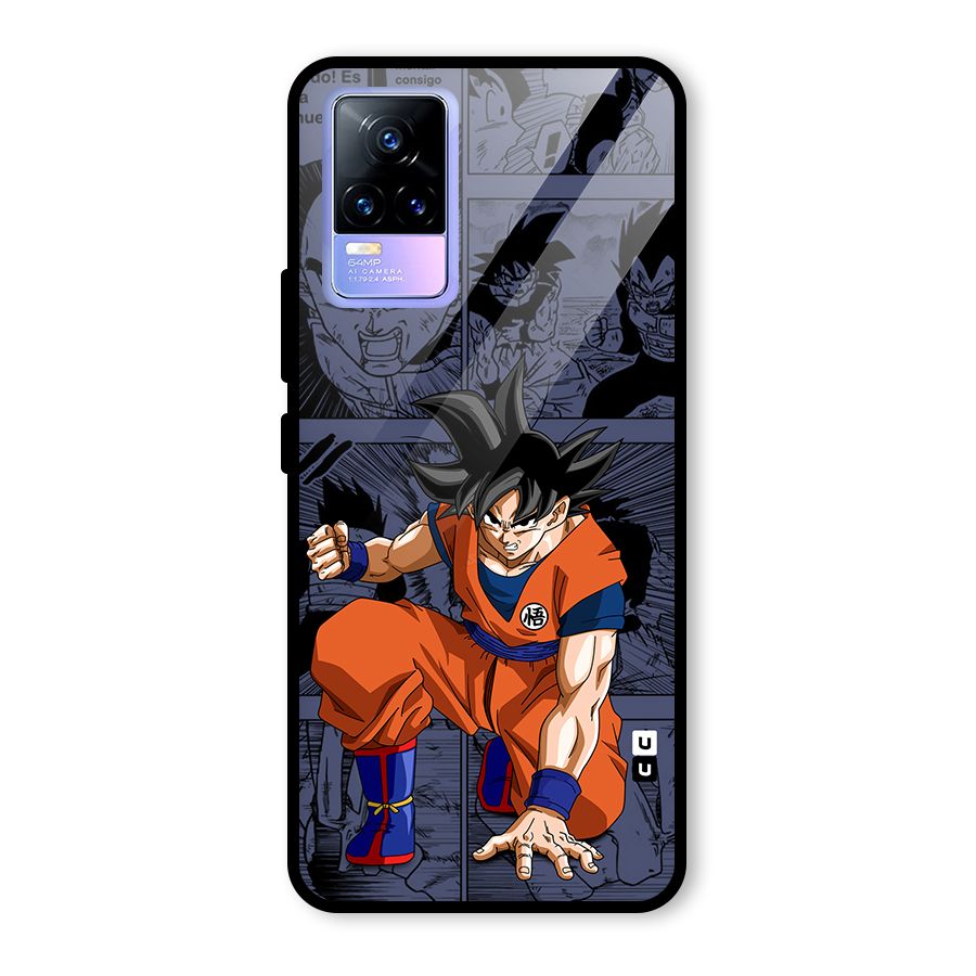 Goku Manga Art Glass Back Case for Vivo Y73