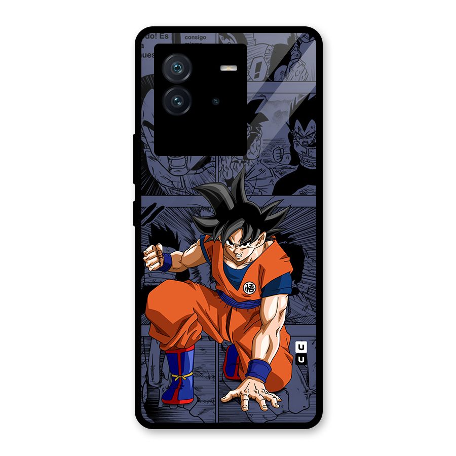Goku Manga Art Glass Back Case for Vivo iQOO Neo 6 5G