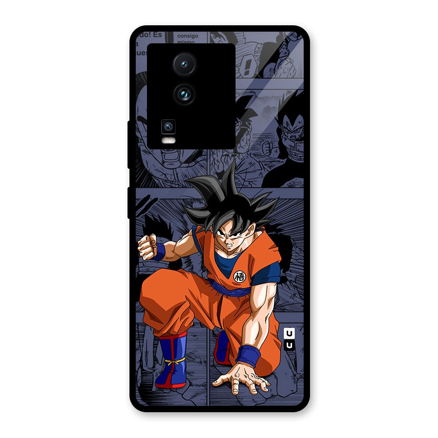 Goku Manga Art Glass Back Case for Vivo iQOO Neo 7