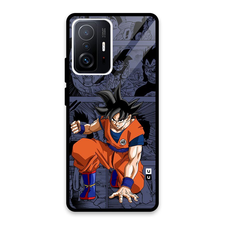 Goku Manga Art Glass Back Case for Xiaomi 11T Pro