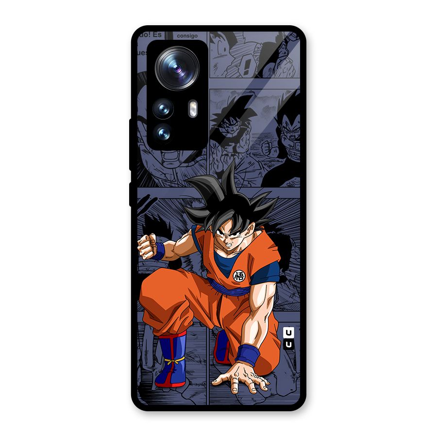 Goku Manga Art Glass Back Case for Xiaomi 12 Pro