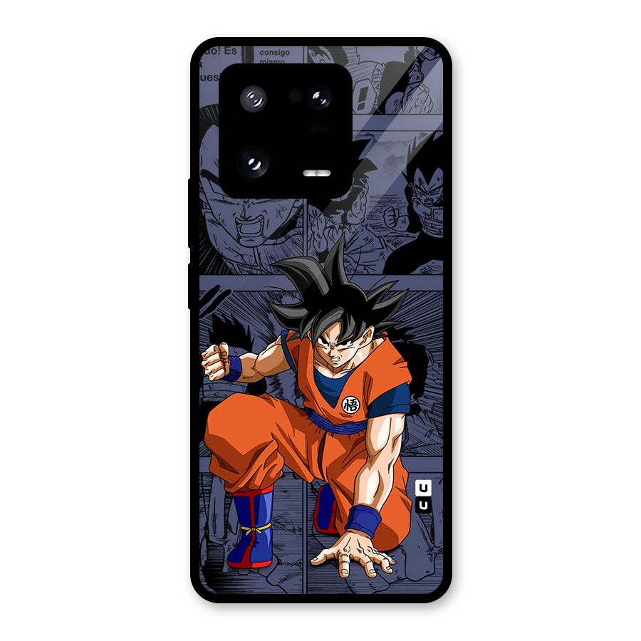 Goku Manga Art Glass Back Case for Xiaomi 13 Pro