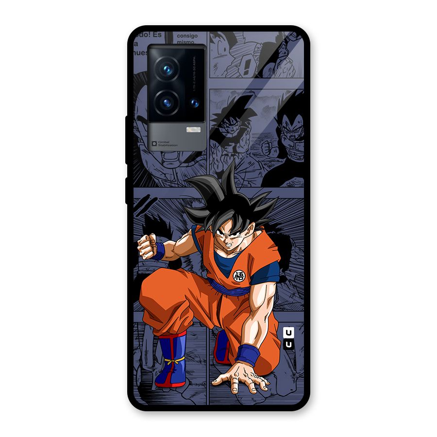 Goku Manga Art Glass Back Case for iQOO 9 5G