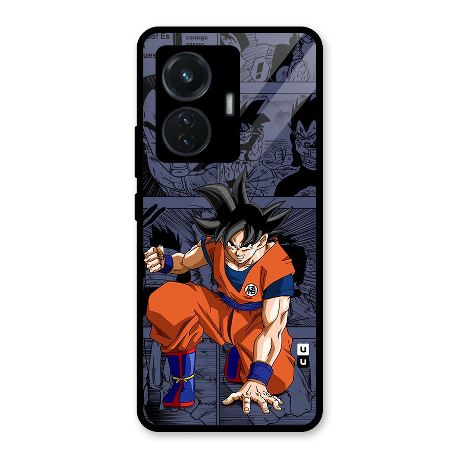 Goku Manga Art Glass Back Case for iQOO Z6 44W
