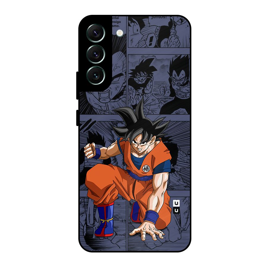 Goku Manga Art Metal Back Case for Galaxy S22 Plus 5G